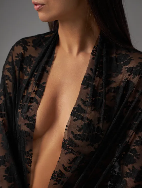 Гипюр, кружевное полотно, арт. 01, Турция, черный 170