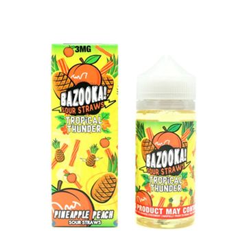 Купить Жижа Bazooka Tropical Thunder Pineapple Peach Sour Straws