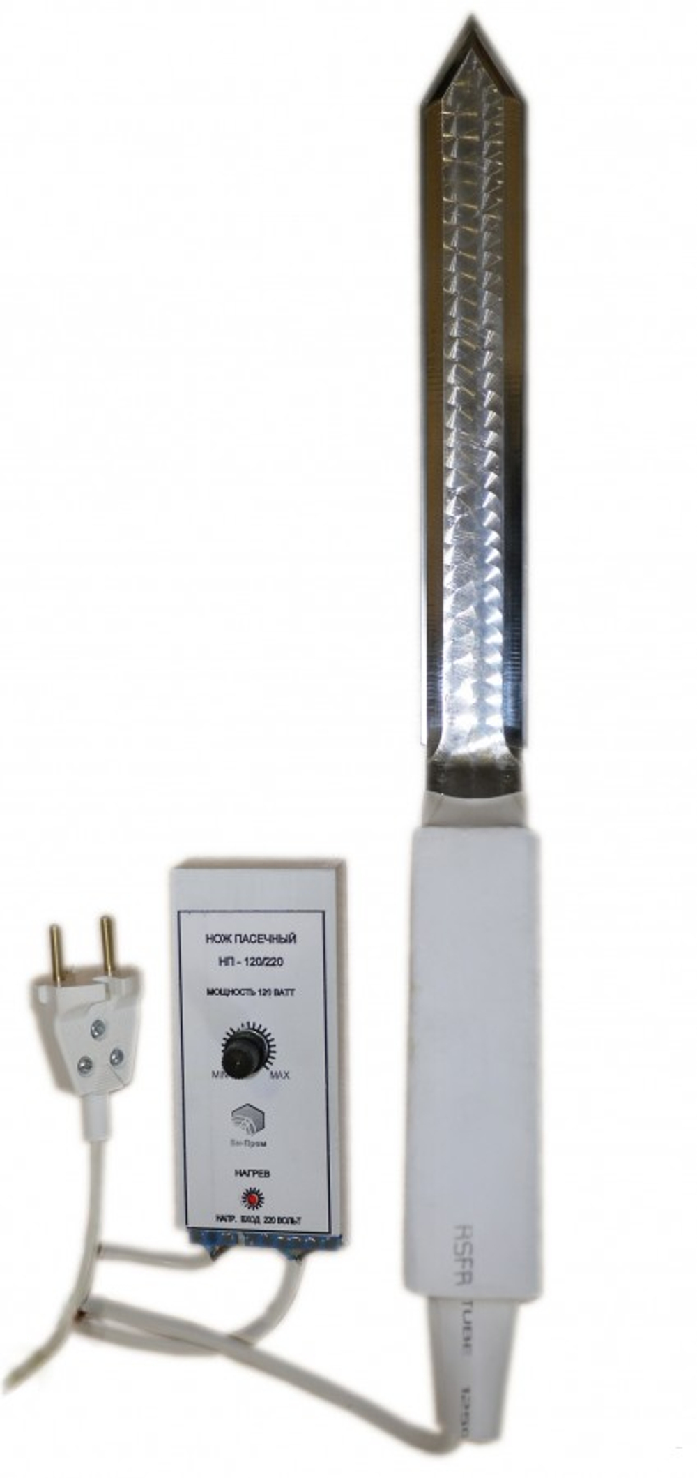 Нож электр. НП-120/220 (без паузы, от 220В) Нерж с регулятором