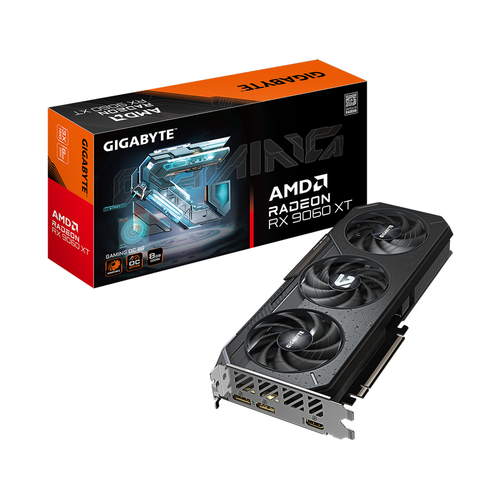 Видеокарта Gigabyte (GV-R9060XTGAMING OC-8GD) Radeon RX 9060 XT GAMING OC 8G