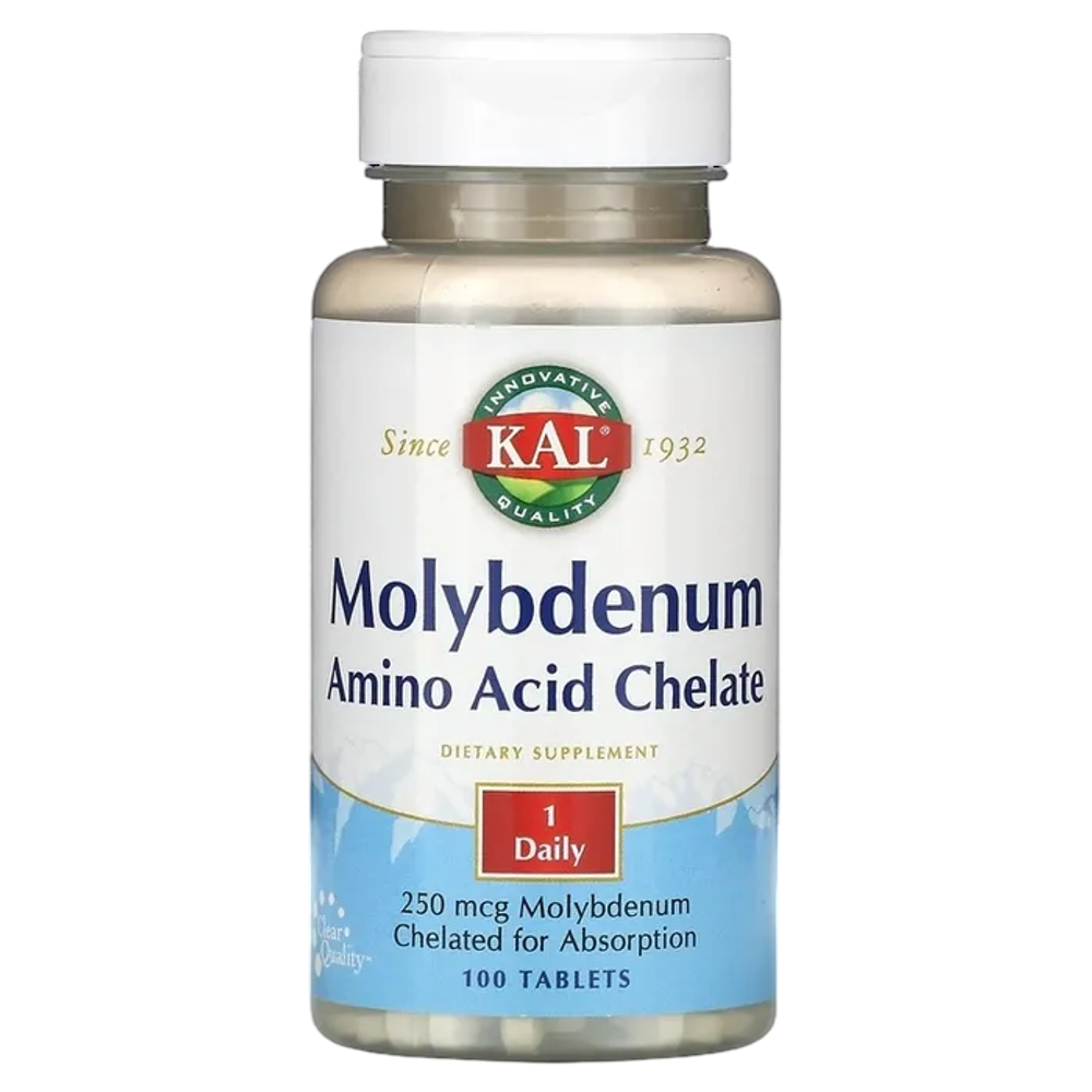 KAL Molybdenum 250 mcg 100 tablets, Молибден Хелат