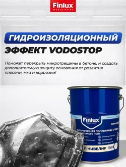 Полимерная стяжка Finlux F-2051 суперпрочная, ровнитель для наливного пола, двухкомпонентное нивелир, 10 кв. м