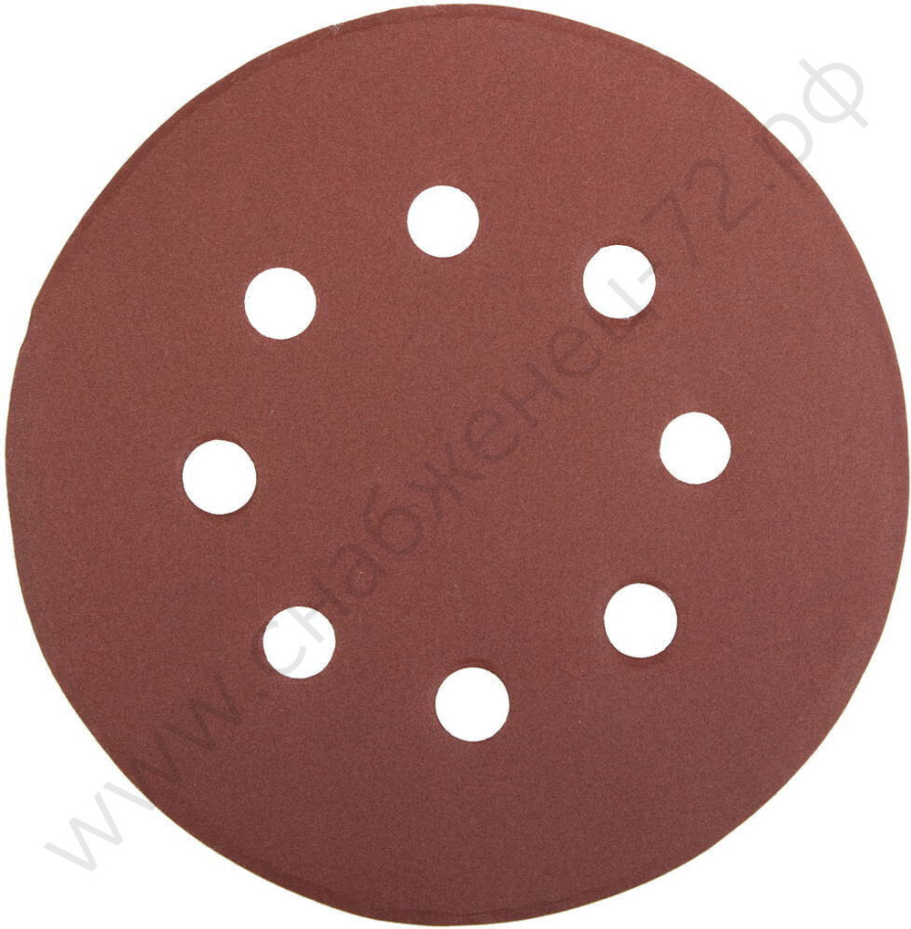 Круг шлифовальный универсальный STAYER ″MASTER″ из абразивной бумаги на велкро основе, 8 отверстий, Р320, 125мм, 5шт