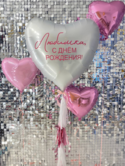 Воздушные шары зайка/заяц для жены/мамы/девушки №35