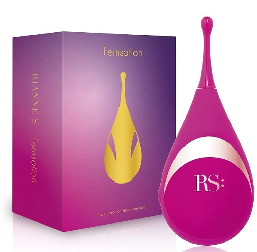 Ярко-розовый клиторальный стимулятор 12,6см Rianne S Femsation