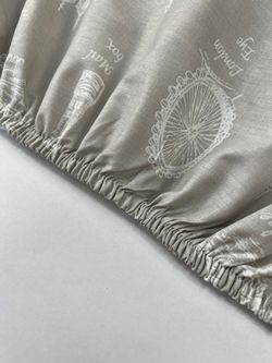 Простынь на резинке перкаль Сказка "Туманный альбион" 180x200 см