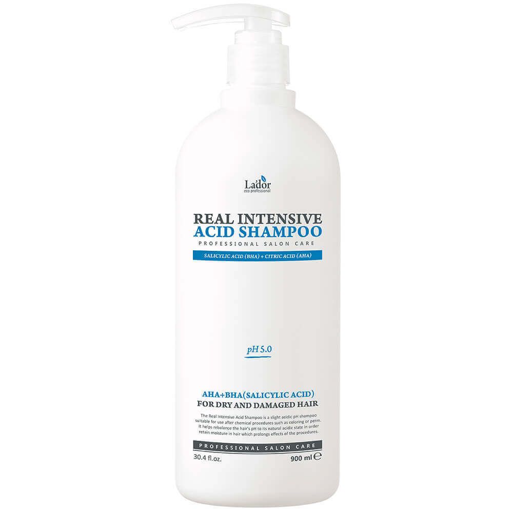 Lador Интенсивный кислотный шампунь для сухих и повреждённых волос Real Intensive Acid Shampoo 900мл
