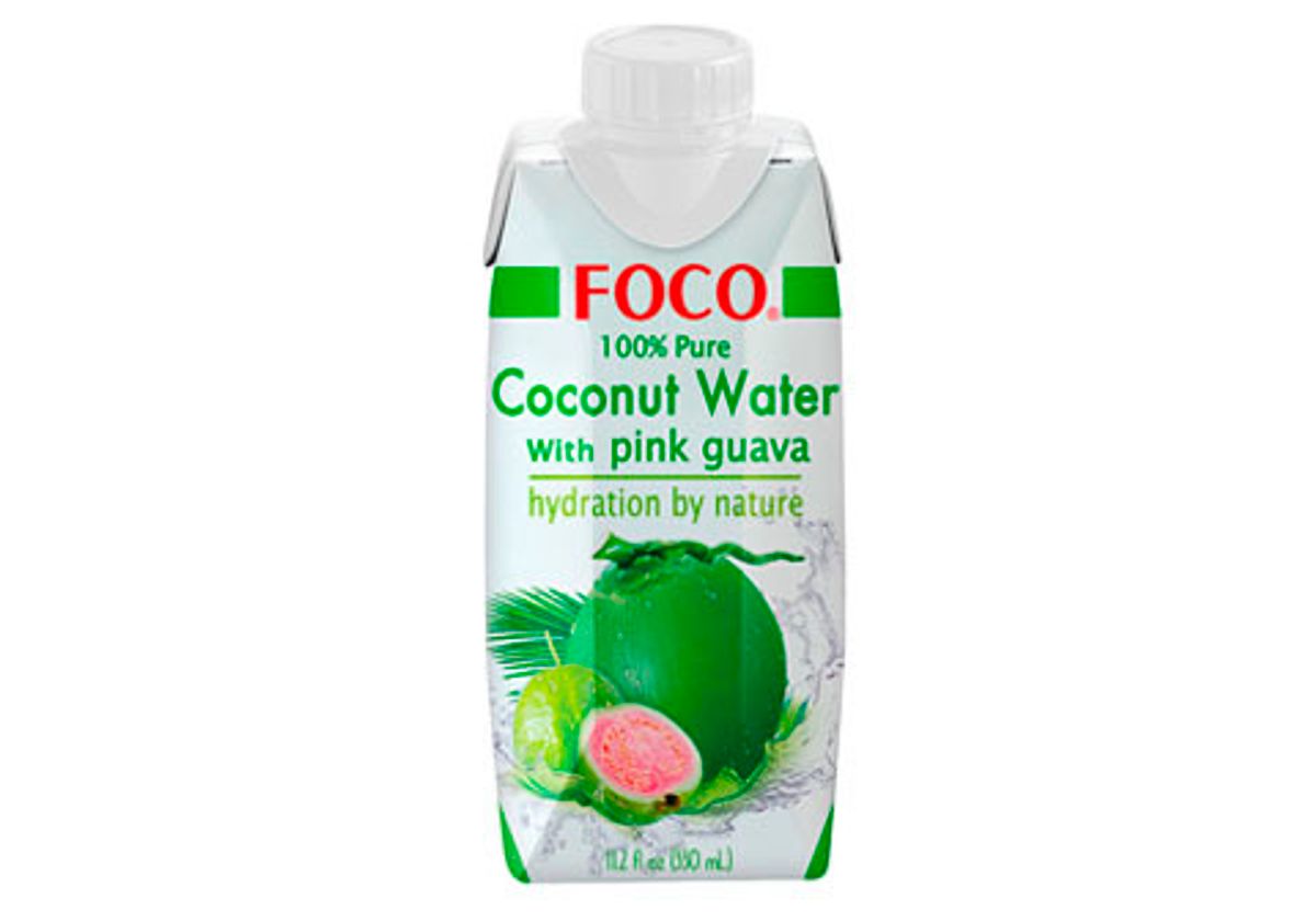 Кокосовая вода с розовой гуавой "Foco", 330мл