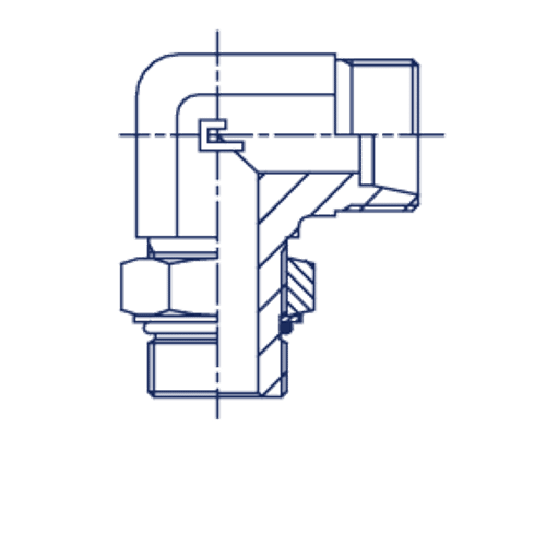 Штуцер FRA90 DL12 UNF 3/4 (корпус)