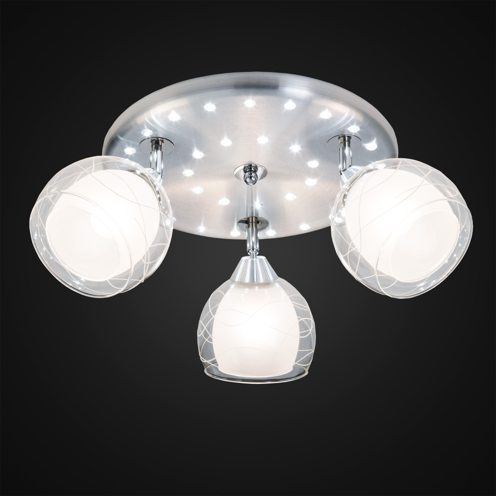 Citilux Самба CL158132 Люстра с поворотными плафонами Алюминий Хром