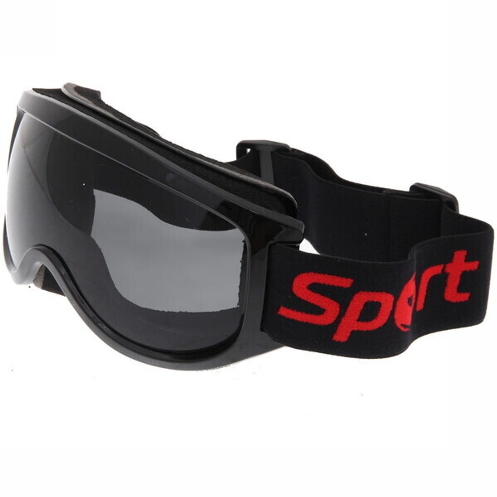 Очки горнолыжные HX08, черная оправа, черная линза