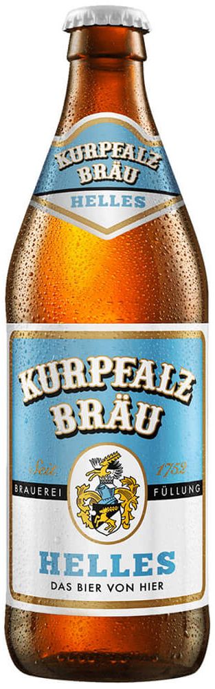 Пиво Курпфальц Брой Хеллес / Kurpfalz Brau Helles 0.5 - стекло