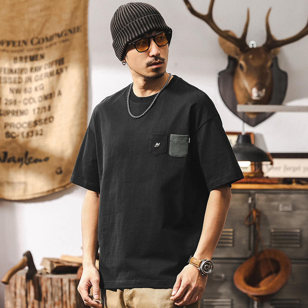 Футболка мужская короткий рукав с двумя карманами