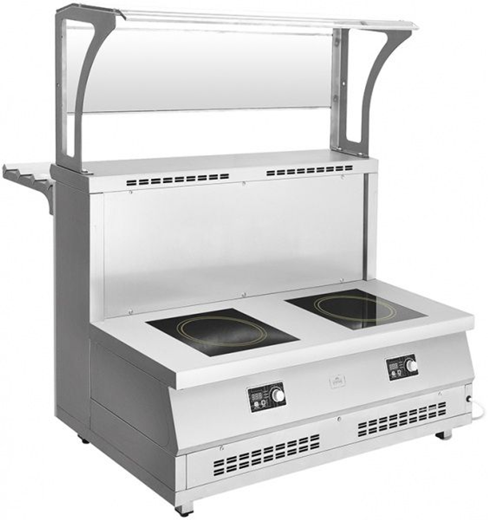 Мармит первых блюд 2-конфорочный индукционный Luxstahl МПИ (С)-1200 Premium (нерж.)