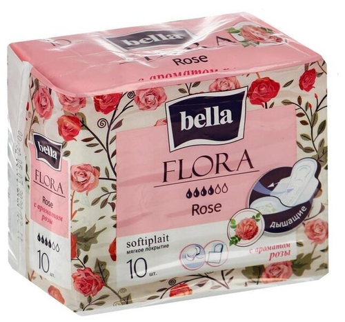 КЛАССИЧЕСКИЕ ПРОКЛАДКИ BL FLORA ROSE 10ШТ 5826