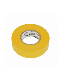 Изолента ПВХ профессиональная 0.18х19мм 20м желт. Kranz KR-09-2802