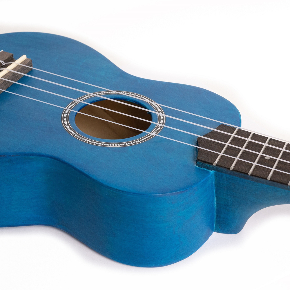 CASCHA HH 3962 Soprano Ukulele Blue (чехол и 3 медиатора в комплекте)