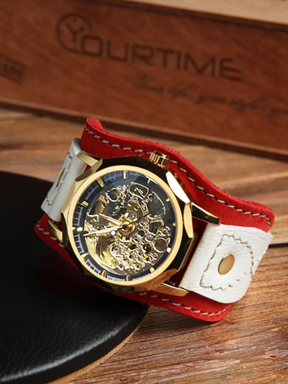 Часы скелетоны женские механические Regal YOURTIME