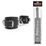 Черные оковы на регулируемых ремешках с цепочкой (Цвет: черный)