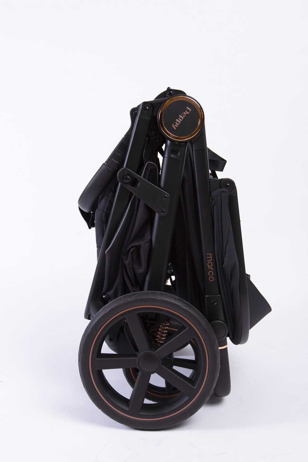 Прогулочная коляска Peppy Marco Rose black