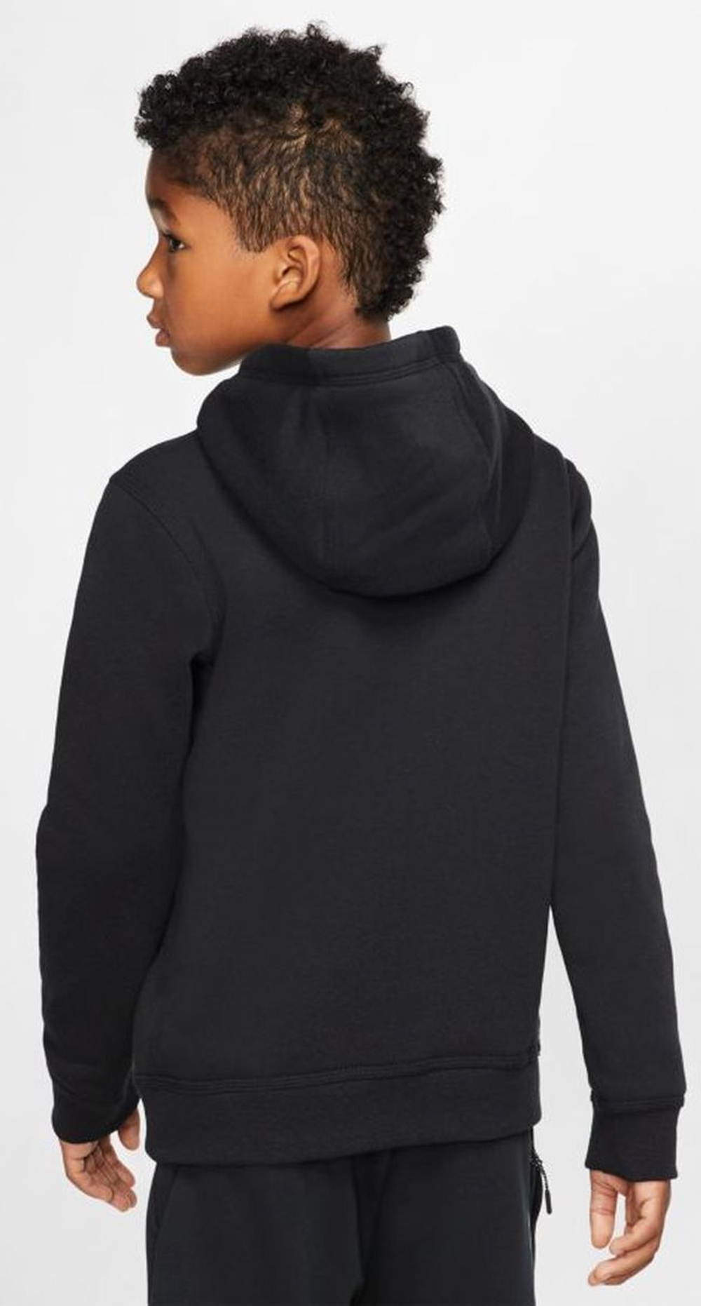Кофта для мальчика теннисная Nike Sportswear Club PO Hoodie B - black/white