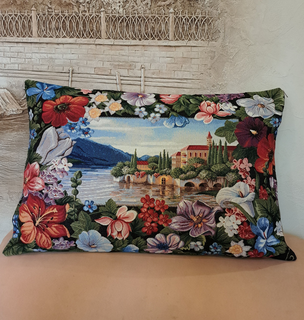 Декоративная гобеленовая наволочка для интерьерной подушки Мечта 68х47
