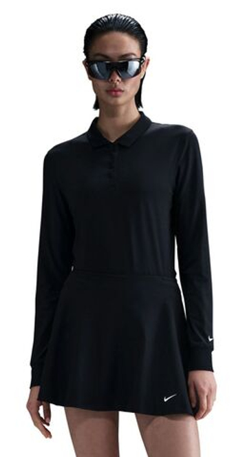 Женская теннисная футболка с длинным рукавом Nike Victory Dri-FIT Long-Sleeve - black/white