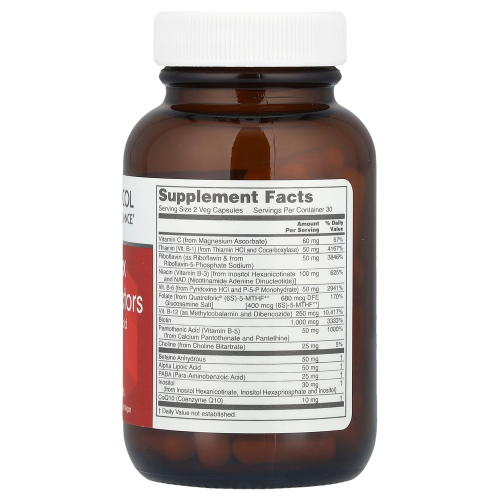 Protocol for Life Balance, B Complex Neuro Factors, 60 растительных капсул