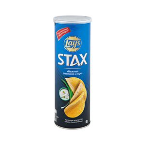 ЧИПСЫ LAY'S STAX СМЕТАНА ЛУК 140ГР