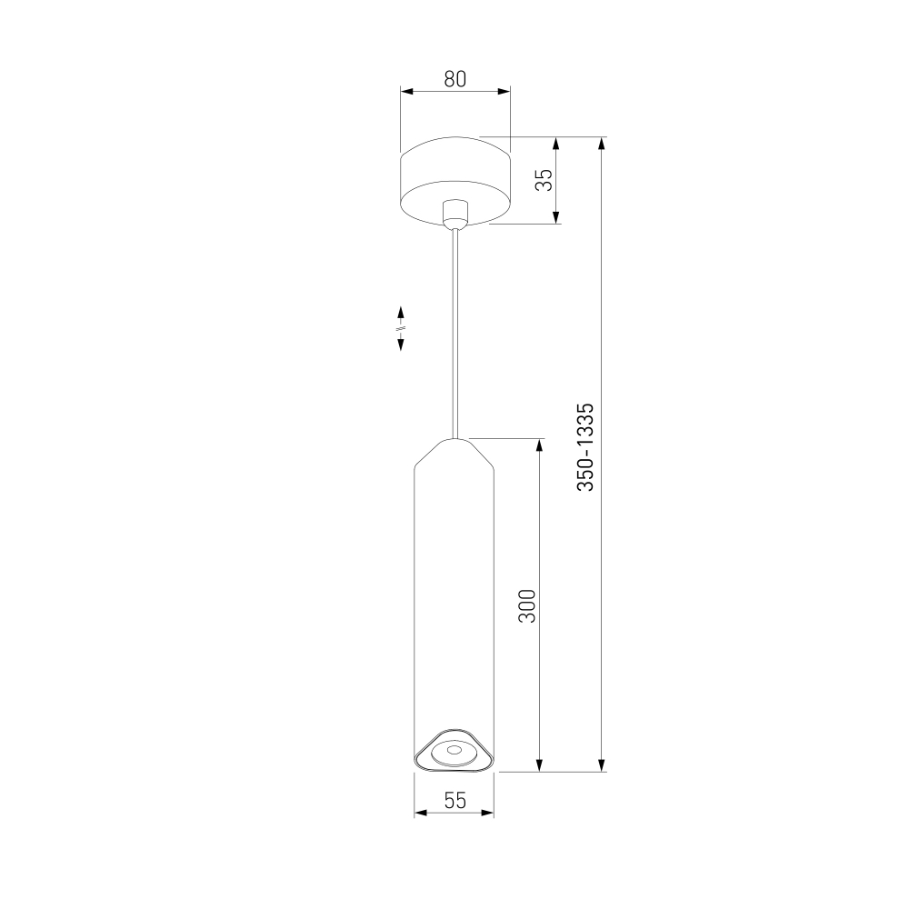 Светильник подвесной светодиодный Trio 12W 3000K белый 50310 LED
