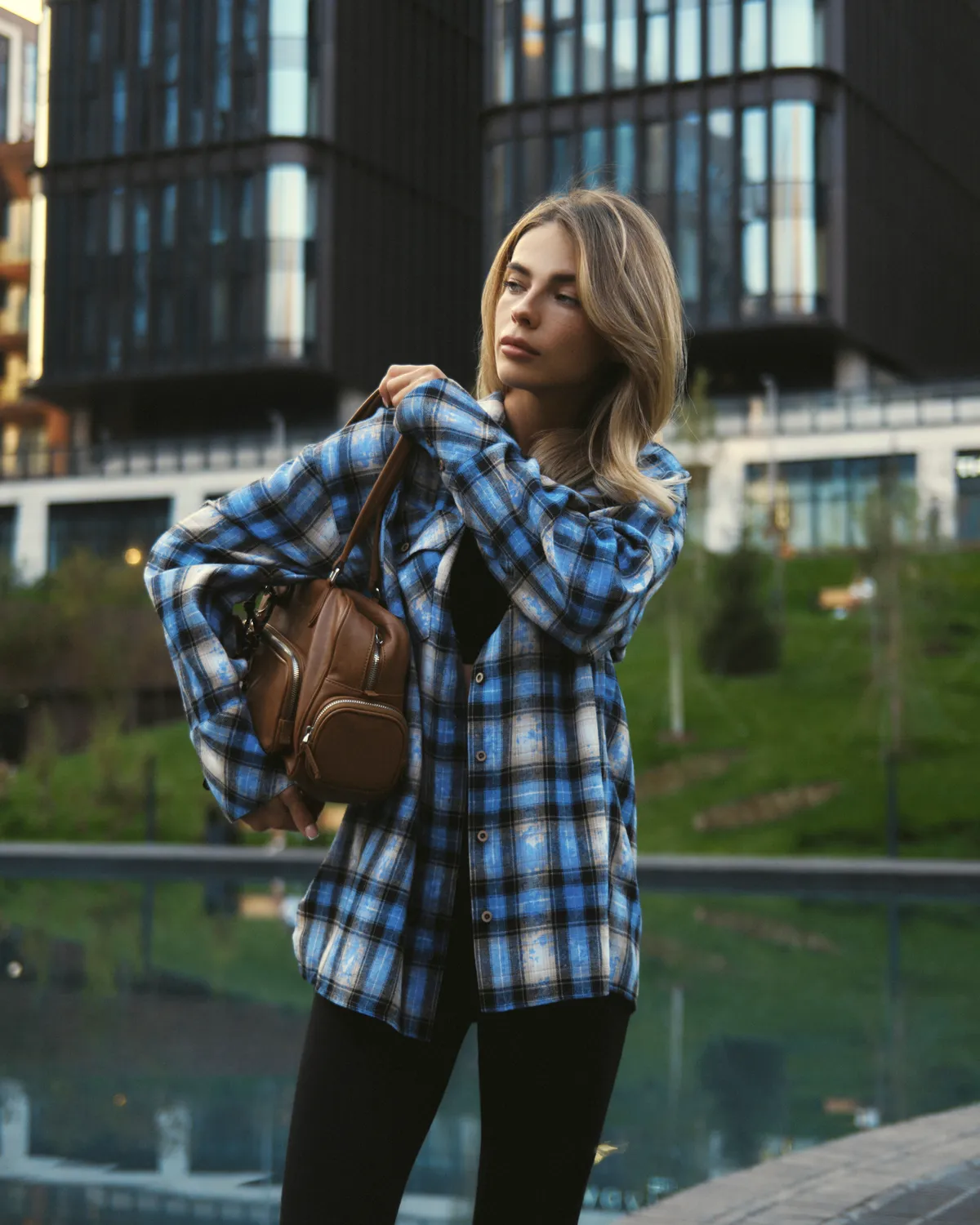 Рубашка Вудсток индиго