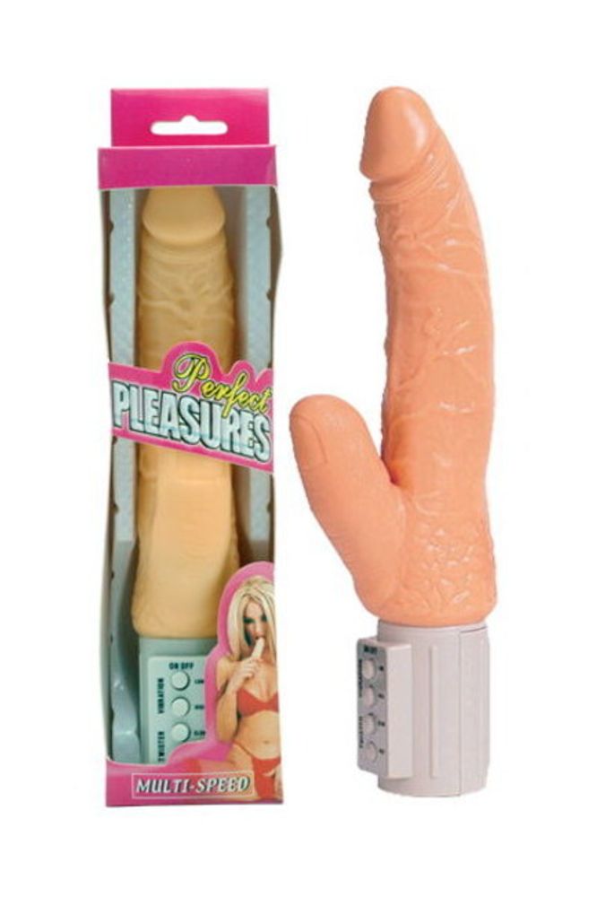 Ротационный вибратор Penetrating Pleasures (Цвет: телесный)