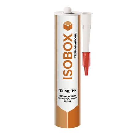Герметик ISOBOX силиконовый универсальный белый