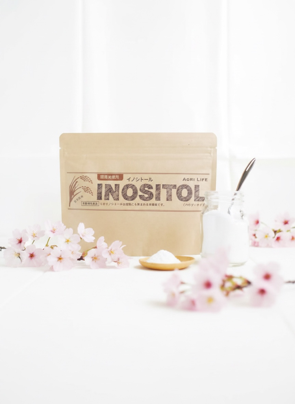 Инозитол Agri-life Inositol – 100% натуральный продукт из японского риса, 120г