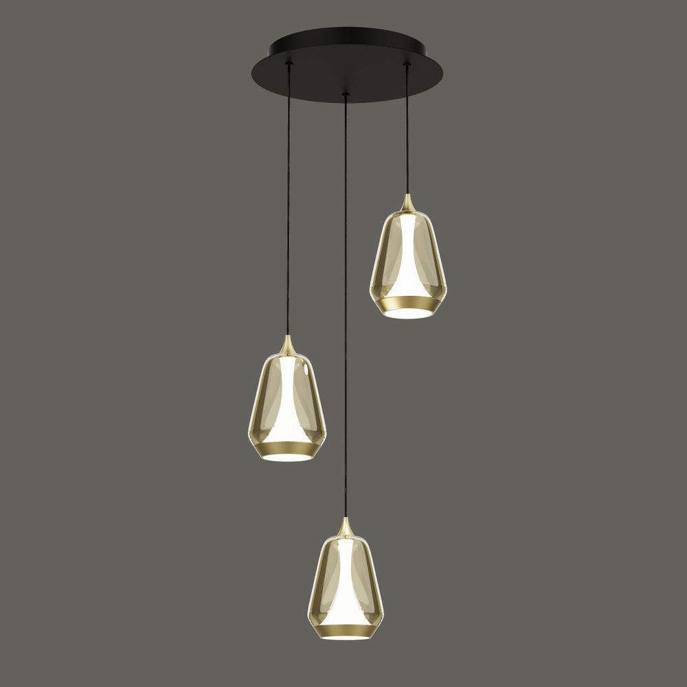 Подвесной светильник MD24001011-3A brass/champagne