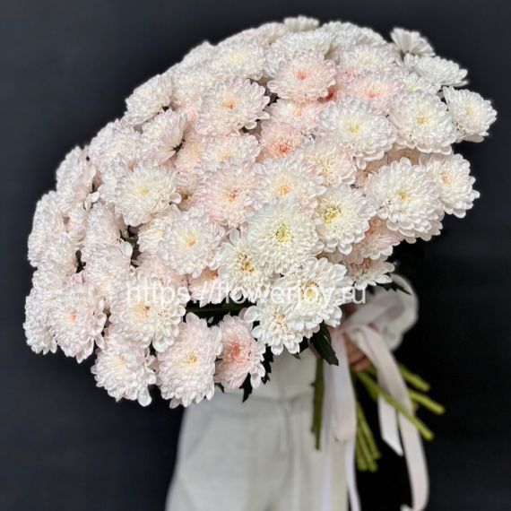 Букет из розовой хризантемы