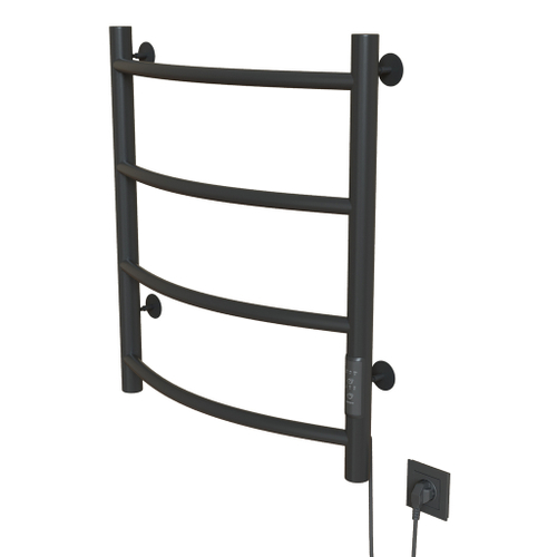 Полотенцесушитель MIXLINE CAPELLA  60х50 (таймер, 201 Вт, 4 перекладины) электрический ГРАФИТ