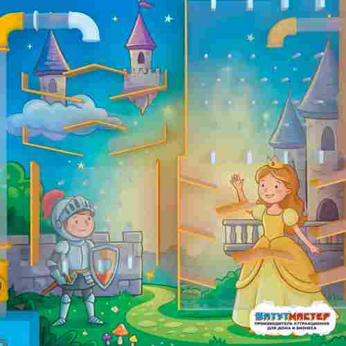 Пневмолабиринт для детской игровой комнаты «Лунное Королевство», 3×0,5×1,8 м