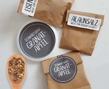 Краситель на натуральной основе "Гранат", цвет серо-черный, myBoshi