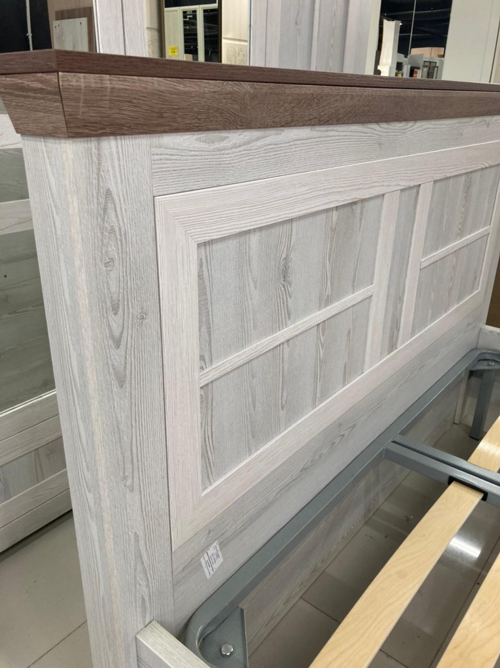 Кровать Ривьера сосна белая/сосна джурга 1400