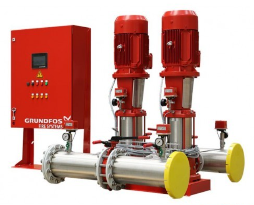 Насосная станция пожаротушения Grundfos Hydro MX 2/1 CR 90