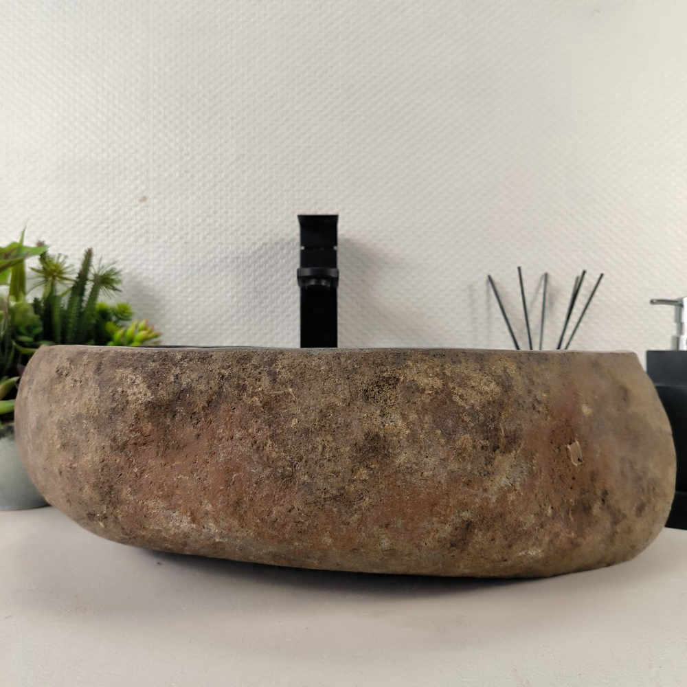 Раковина из речного камня RS-65068 50*39*16 0861