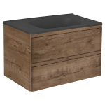 Тумба под раковину Vincea Vico 800 подвесная, 2 выкатных ящика soft close, V.Oak