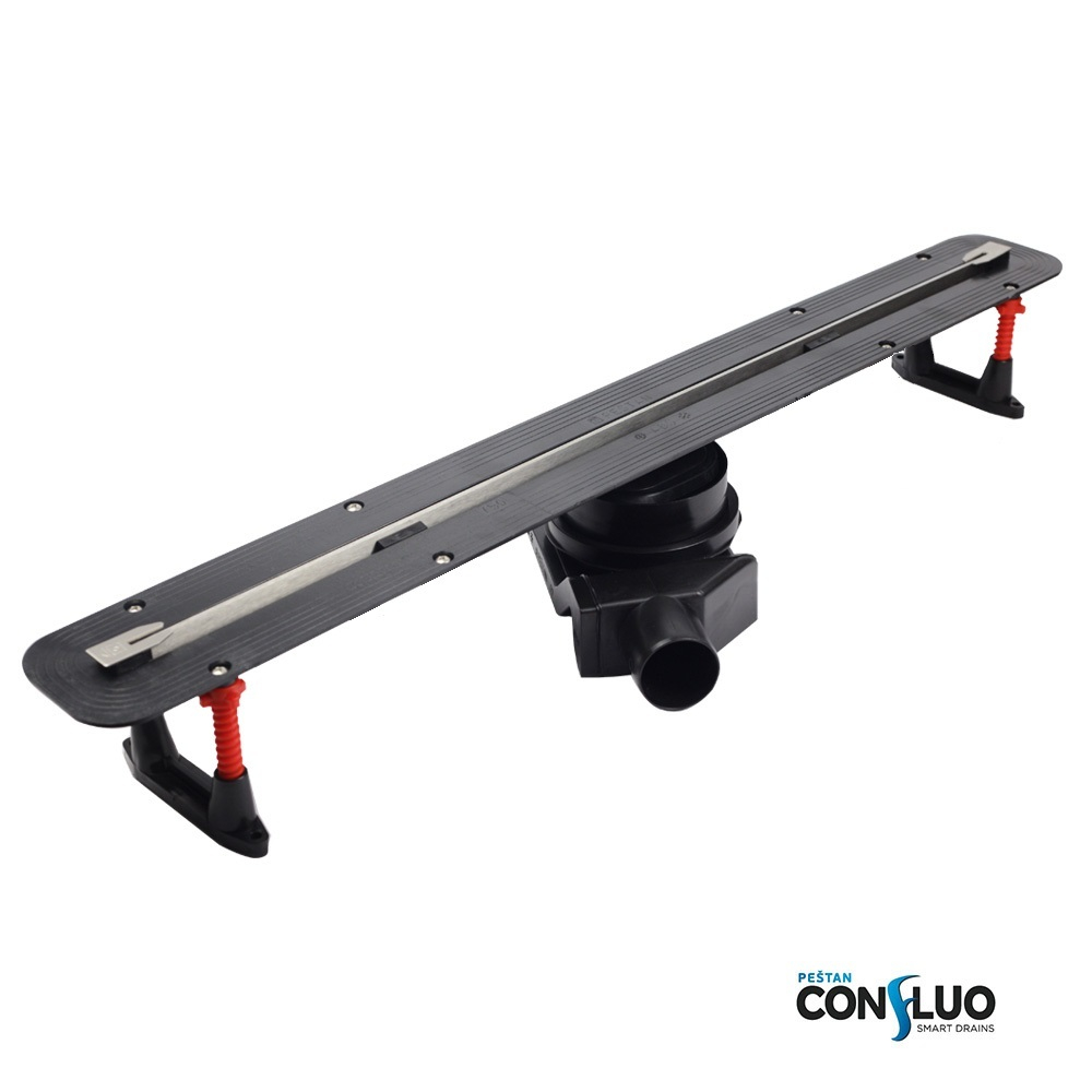 Желоб водосток Pestan Slim 450  напольный нержавеющая сталь 13100031