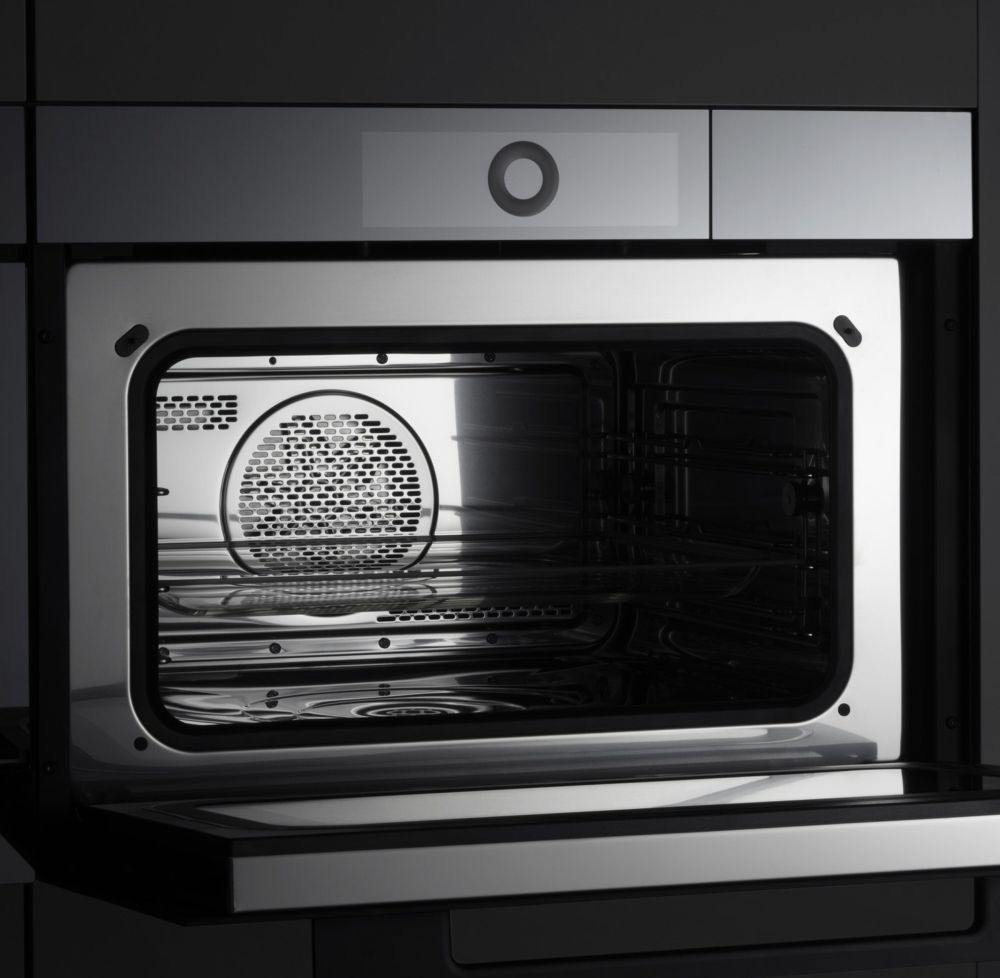 Паровой шкаф V-ZUG CombiSteamer V6000 45M PowerSteam AutoDoor черное стекло CSM6T-23047