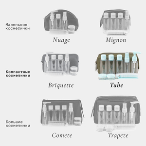 Несессер Tube из кожи теленка, зеленого цвета