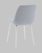 Стул Флекс N светло-серый белые ножки