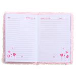 Блокнот детский Basir, формат А5, серия "Лисичка", переплет с мехом, 21.5*15.5 см, 80 листов, ассорти