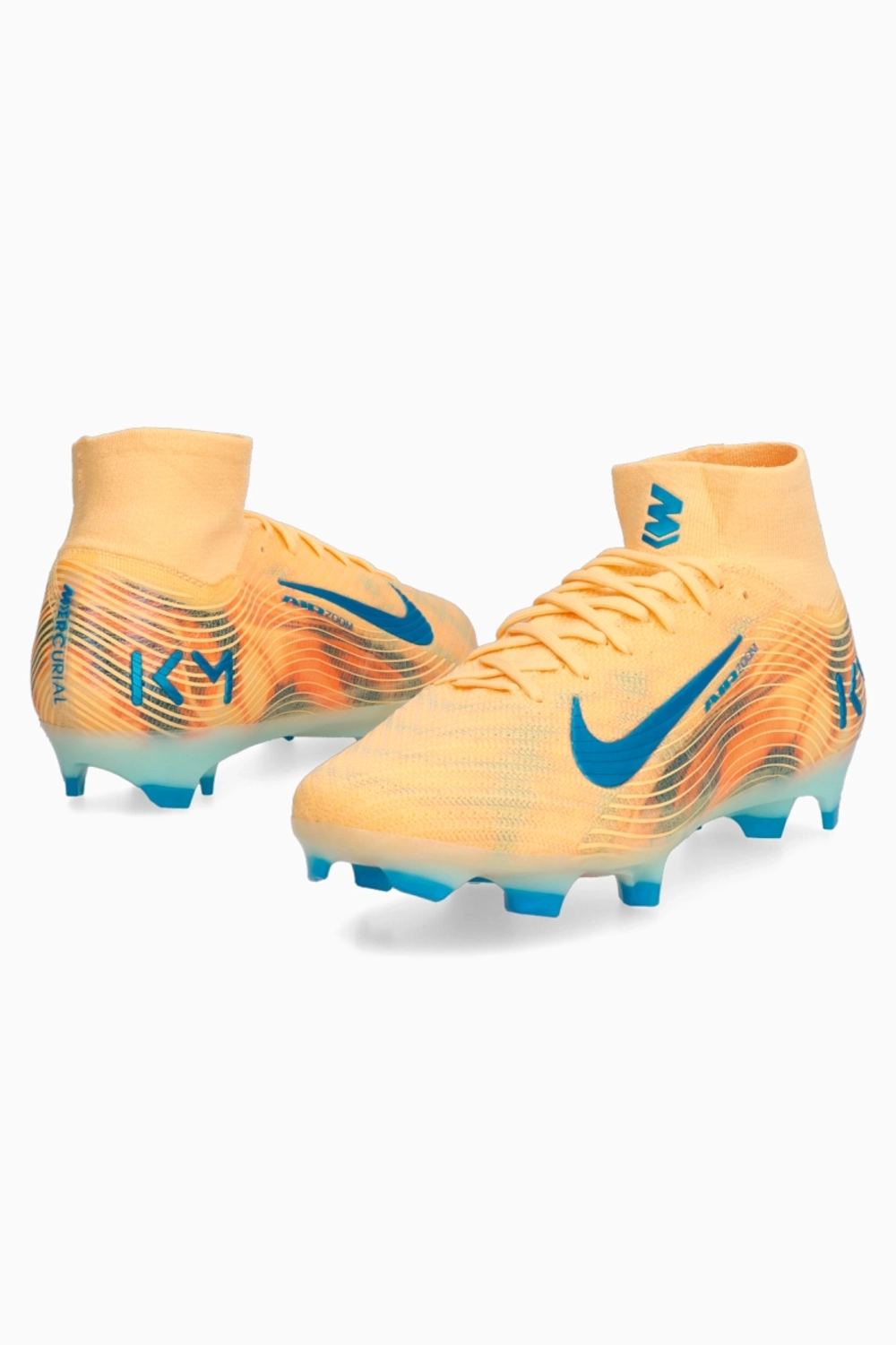 Бутсы Nike Zoom Mercurial Superfly 10 Elite Mbappe FG - оранжевый