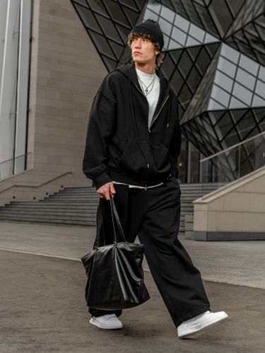 Черная хлопковая худи Votus на молнии